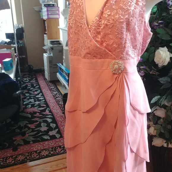 DARK ROSE FORMAL 2PC JACKET & DRESS 2X - Picture 3 of 6